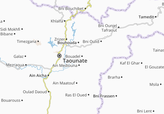 Mapa Bouadel