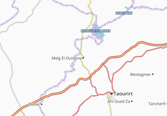 Kaart Plattegrond Melg El Ouidane