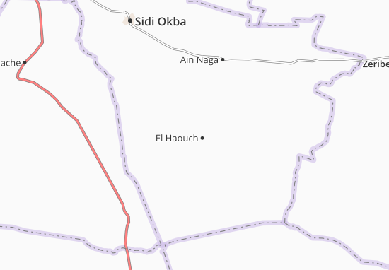Karte Stadtplan El Haouch