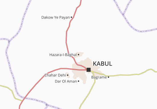 Kaart Plattegrond Hazara-I-Baghal