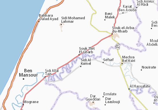 Mapas-Planos Souk Tlet El Gharb