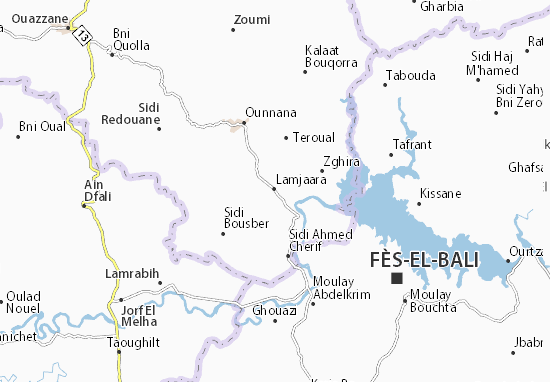 Mapa Lamjaara