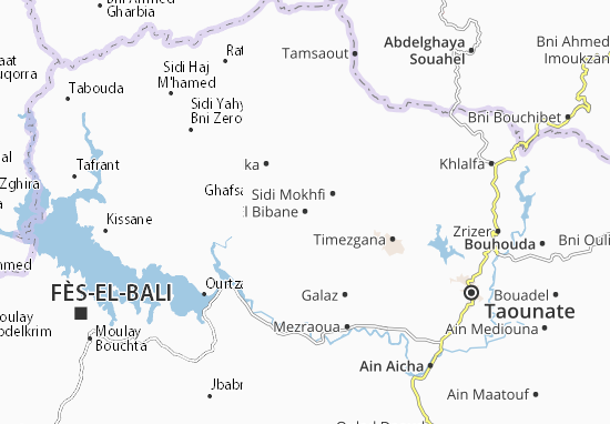 Karte Stadtplan El Bibane