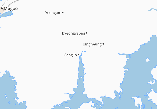 Mapa Gangjin