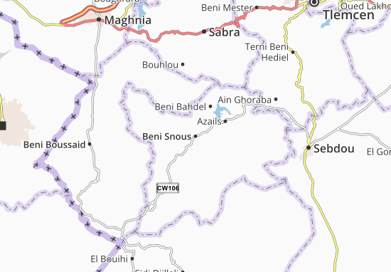 Mapa Beni Snous