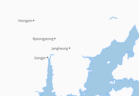 Karte Stadtplan Jangheung