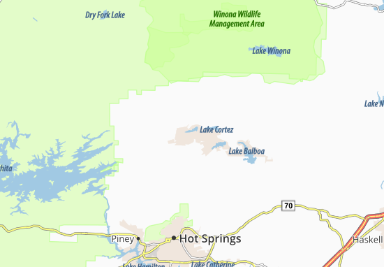 Hot Springs Village Map