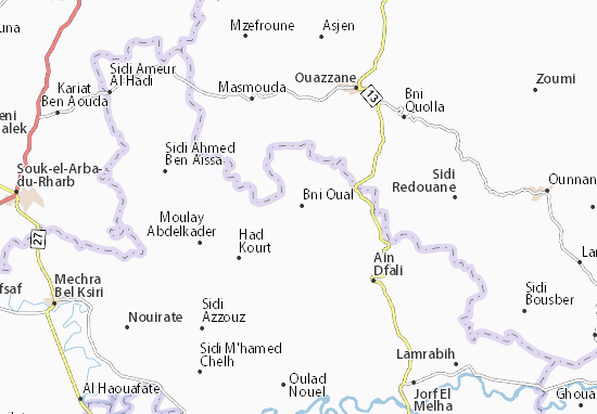 Bni Oual Map