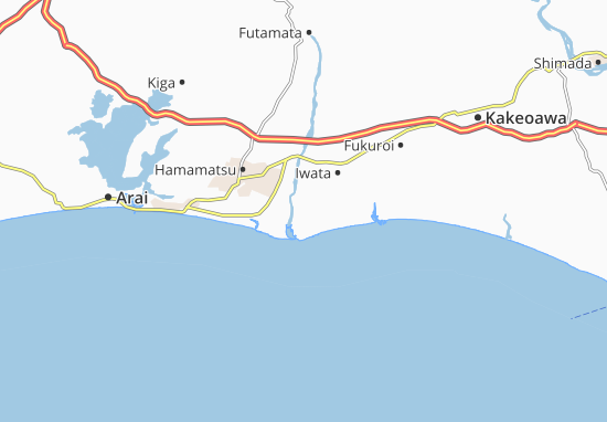 Karte Stadtplan Kaketsuka