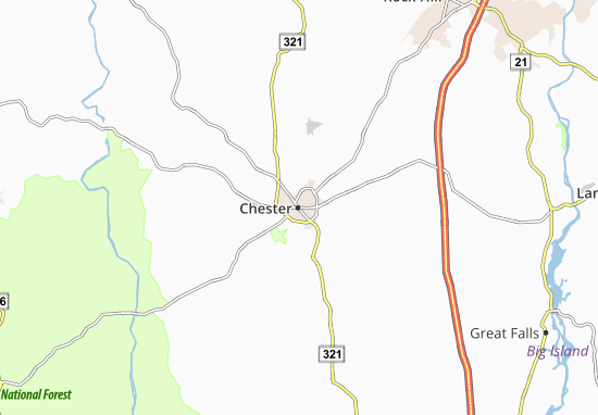 Karte Stadtplan Chester