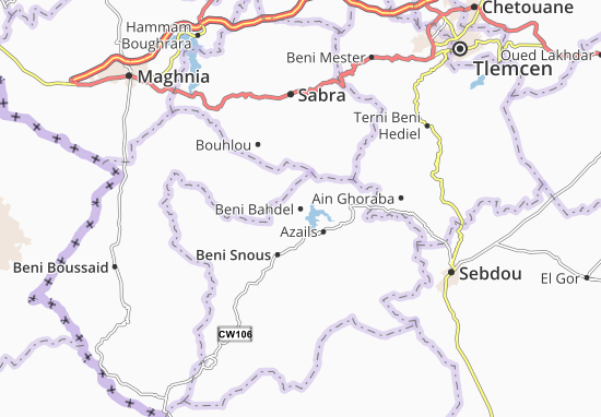 Beni Bahdel Map
