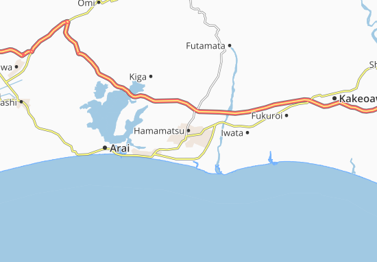Kaart Plattegrond Hamamatsu