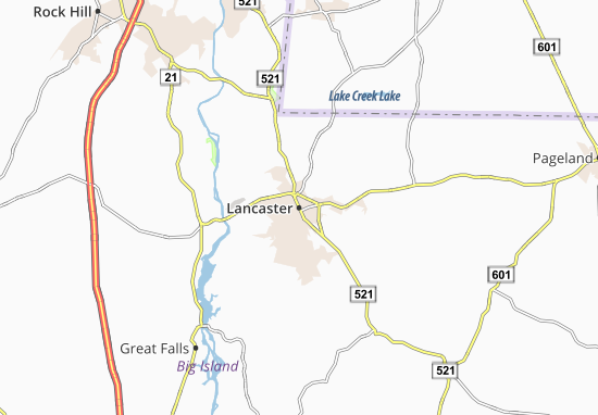Kaart Plattegrond Lancaster