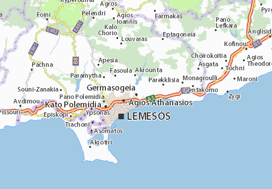 Germasogeia Map