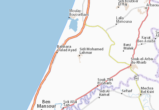 Karte Stadtplan Sidi Mohamed Lahmar