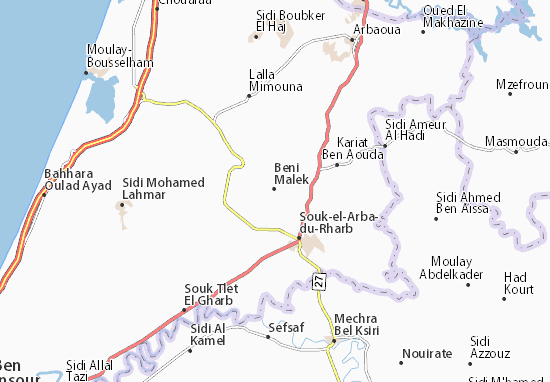Karte Stadtplan Beni Malek