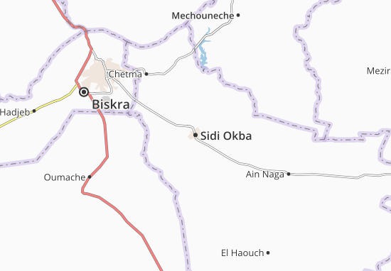 Carte-Plan Sidi Okba