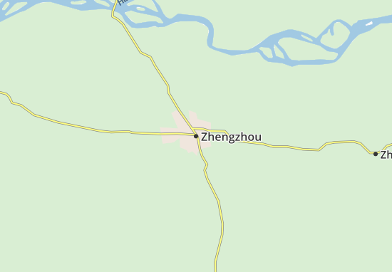 Kaart Plattegrond Zhengzhou