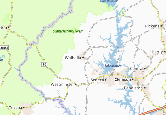 Karte Stadtplan Walhalla
