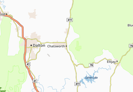 Kaart Plattegrond Chatsworth
