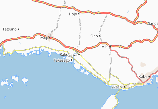 Mapa Kakogawa