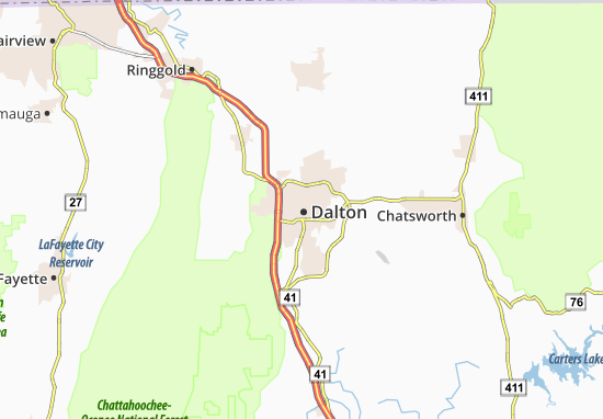 Kaart Plattegrond Dalton