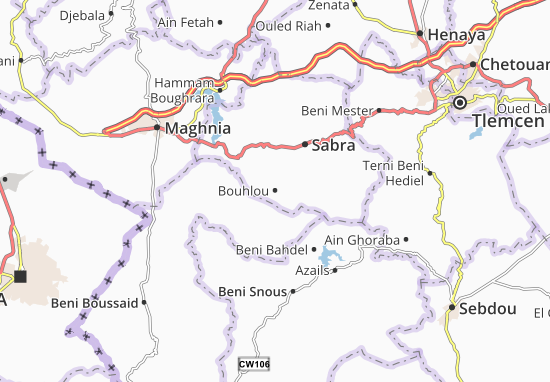 Karte Stadtplan Bouhlou