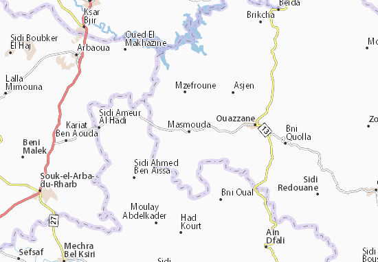 Kaart Plattegrond Masmouda
