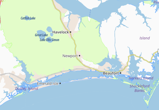 Karte Stadtplan Newport