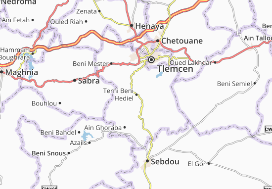 Terni Beni Hediel Map