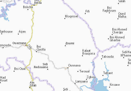 Mapa Zoumi