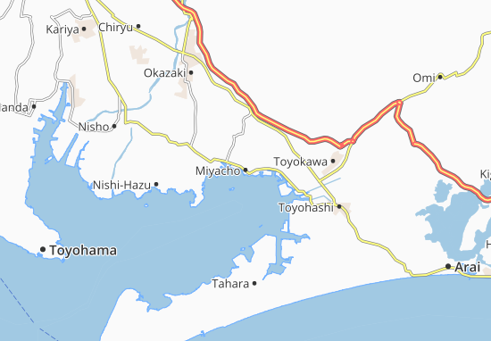 Karte Stadtplan Miyacho