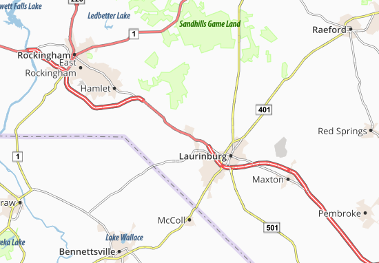 Mapa Laurel Hill