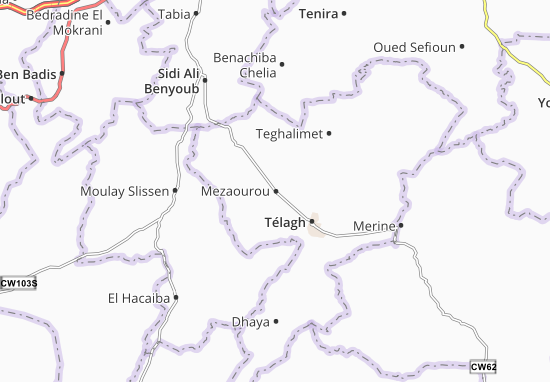 Karte Stadtplan Mezaourou