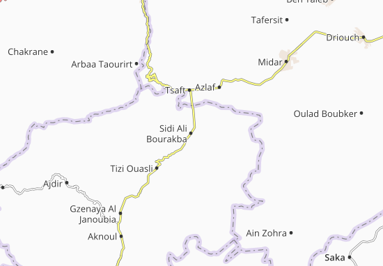 Carte-Plan Sidi Ali Bourakba