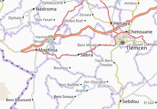 Mapa Sabra