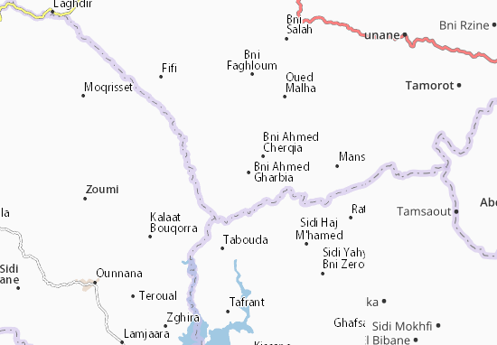 Karte Stadtplan Bni Ahmed Gharbia