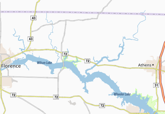 Kaart Plattegrond Rogersville