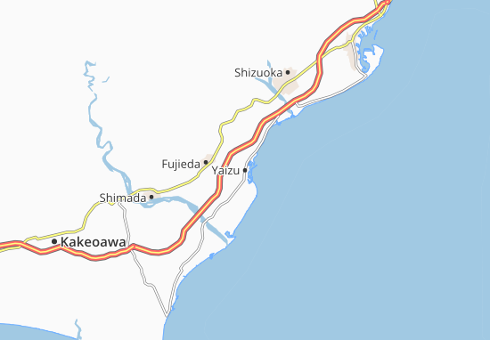 Karte Stadtplan Yaizu