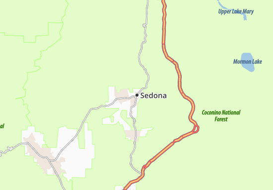 Mapa Sedona