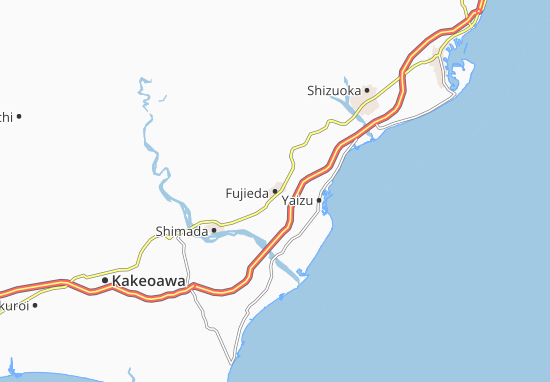 Mapa Fujieda