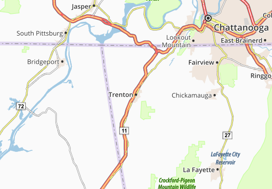 Karte Stadtplan Trenton