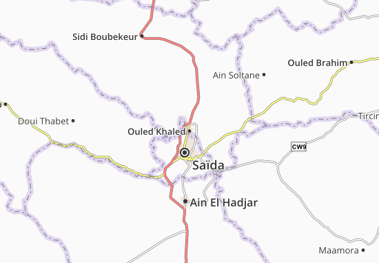 Kaart Plattegrond Ouled Khaled