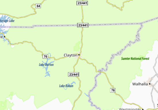 Kaart Plattegrond Clayton