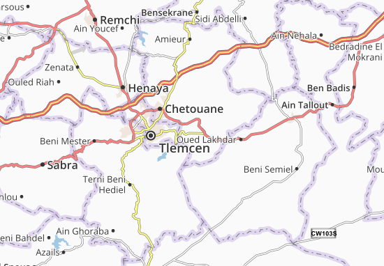 Karte Stadtplan Ain Fezza