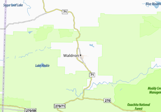 Mapa Waldron