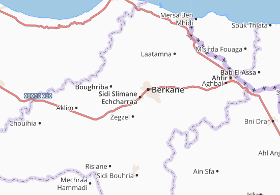 Mapa Sidi Slimane Echcharraa