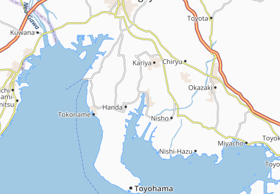 Mapa Kamezaki