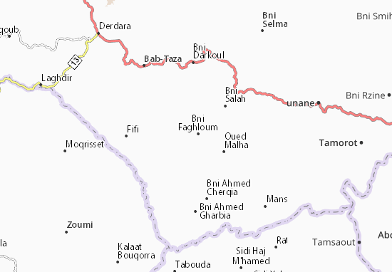 Mapa Bni Faghloum