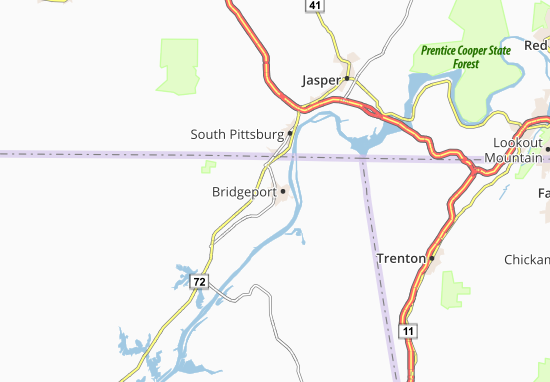 Kaart Plattegrond Bridgeport